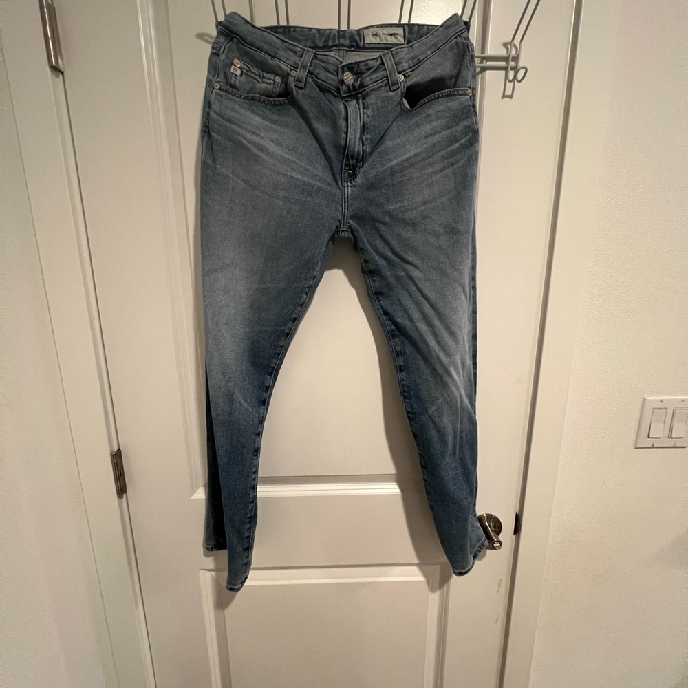 AG Ex Boyfriend Slouchy Slim Blue Denim Jeans